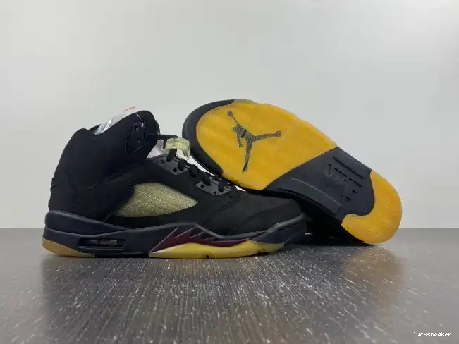 Reps LUCY A Ma Maniere x Air FD1330-001 Jordan 5 Black 0412